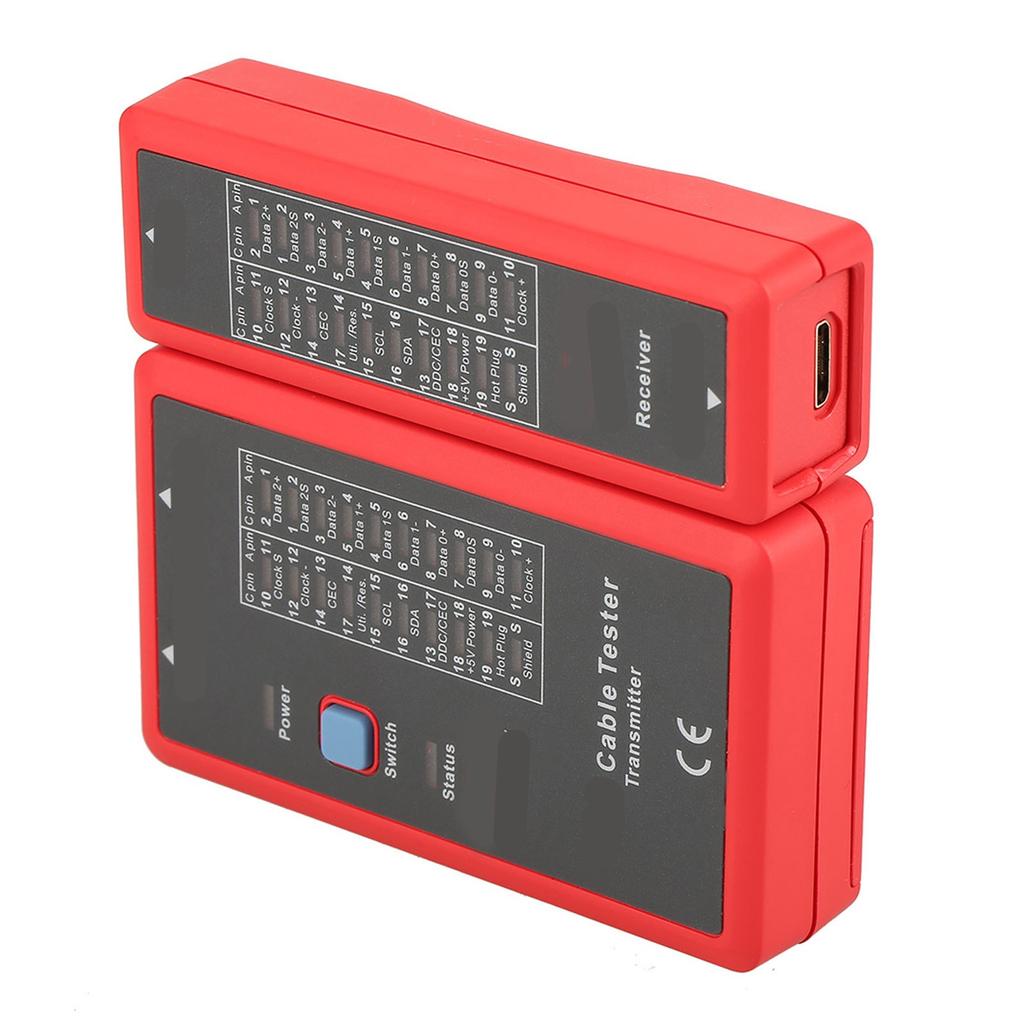 UT681 Data Cable Tester, Professional HD Cable Test Tool for 1.2VCelsius1.3VCelsius1.4VCelsius2.0V, Fast Scan Mode, Full Screen Mode, Low Voltage Prom