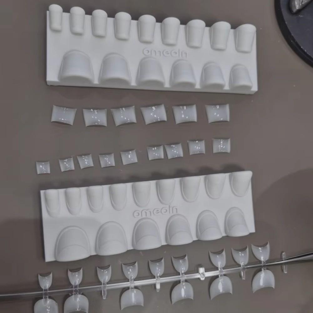 Shallow Fit Silicone Nail Mold Anti Overflow Nail Extension Template New Base Film Mold Nail Salon