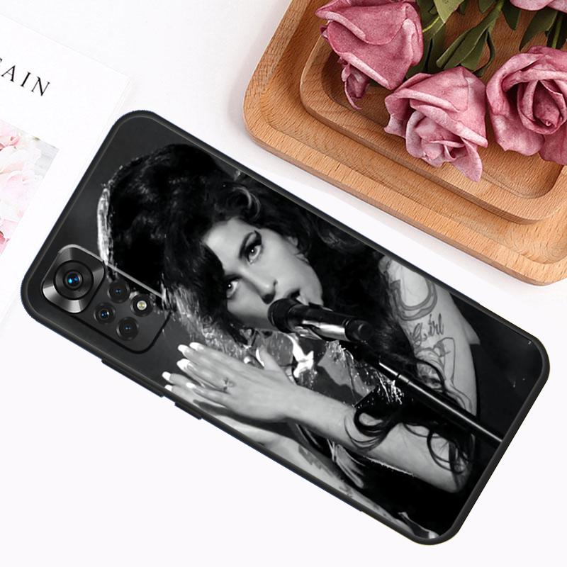 Чехол Amy Winehouse для Xiaomi Redmi 12C 10C 9A 9C 9T Redmi Note 12 Pro 8 9 10 11 Pro 11S 10S 12S