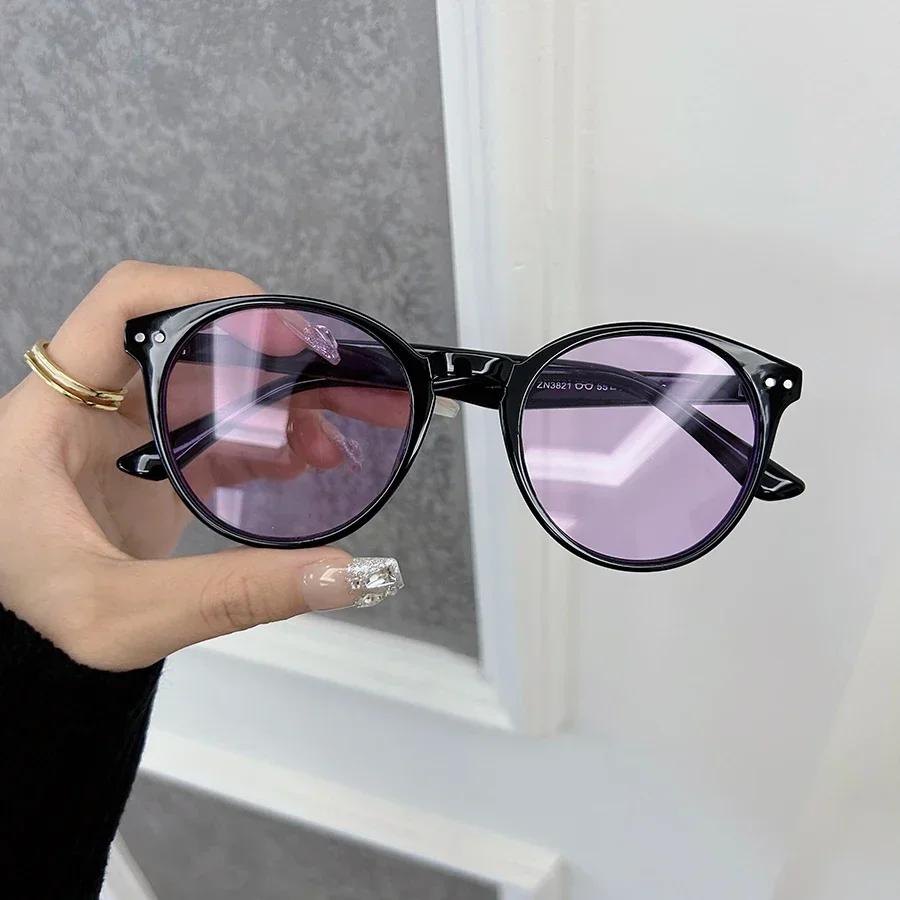 Модные однотонные овальные солнцезащитные очки Мужские Женские Дизайнерские брендовые Классические Винтажные Солнцезащитные очки Мужские Дорожные очки