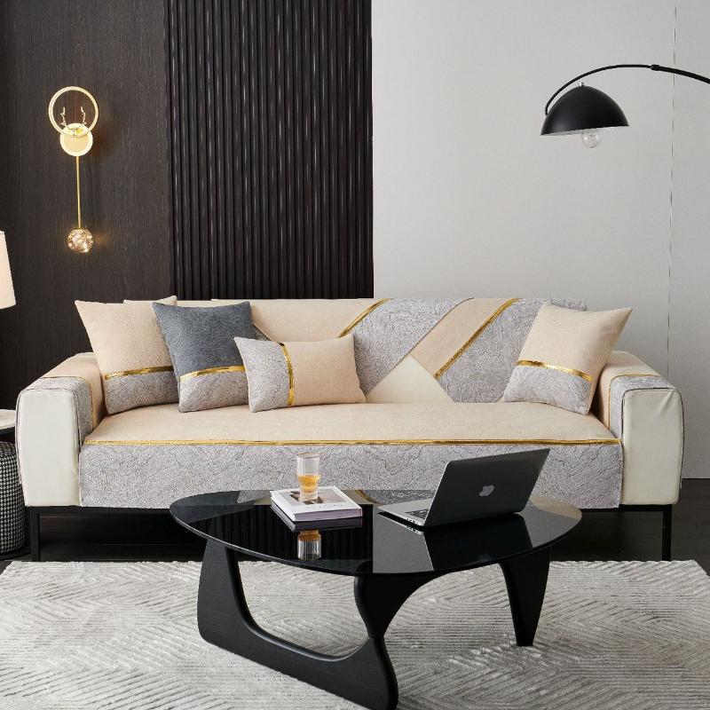 Роскошный чехол для дивана из шенилла Nordic Four Seasons Universal Anti-slip для дивана, подушка для украшения гостиной, чехол для диванного полотенца
