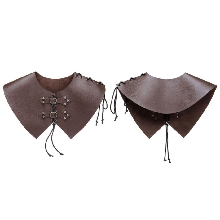 Средневековые Викингские Наплечники Регулируемые Воинские Двойные Наплечники Покрытие Плеча из Искусственной Кожи Накидка для Женщин Мужчин