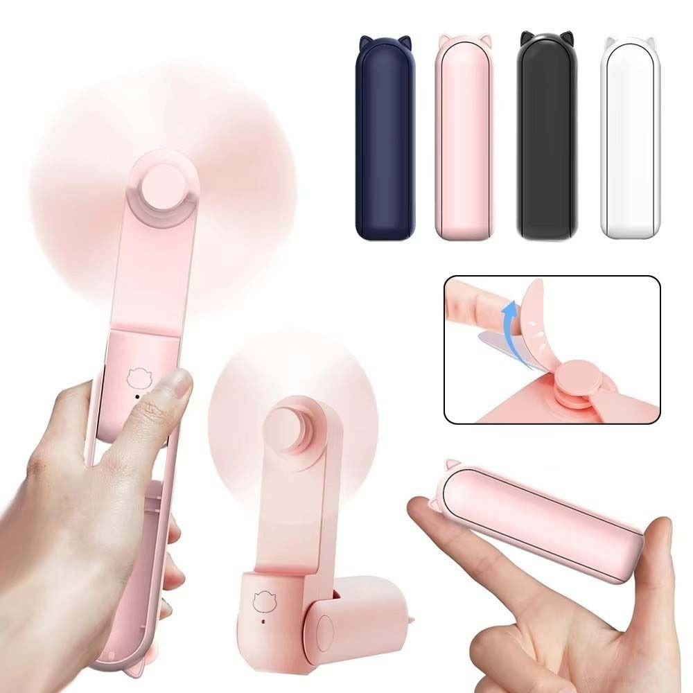 3 Speed Portable Mini Handheld Fan Adjustable Strong Wind Electric Fan for Women