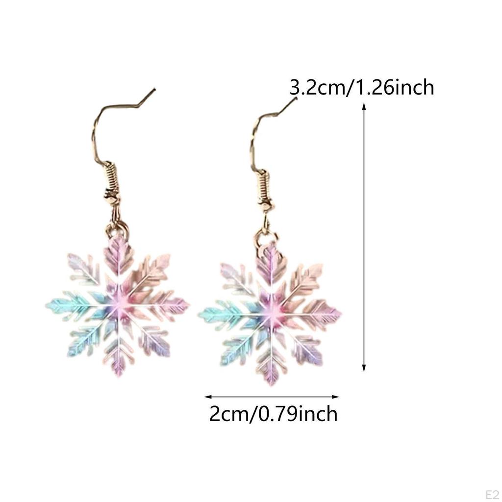 Рождественские серьги-снежинки, подвесные аксессуары, уникальные подарочные украшения для клуба