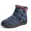 Snow Boots Women's Leather Surface Waterproof and Non-slip Fur Integrated Warm and Velvet Outdoor Wear Thickened Cotton Shoes