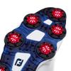 Кроссовки для гольфа FootJoy Tour Alpha Triple Boa для мужчин 3E, белые/темно-синие/красные, 25,5 см,