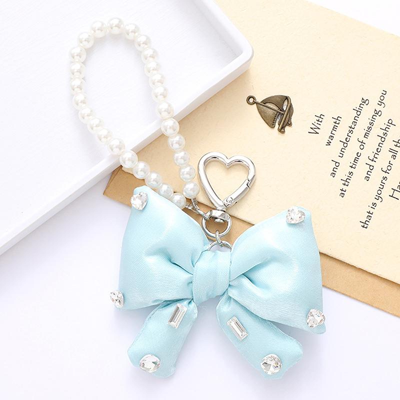 Нежный брелок-подвеска в виде банта для женщин и девочек, универсальный мобильный телефон, цепочка для рюкзака, украшения, аксессуары, подарки