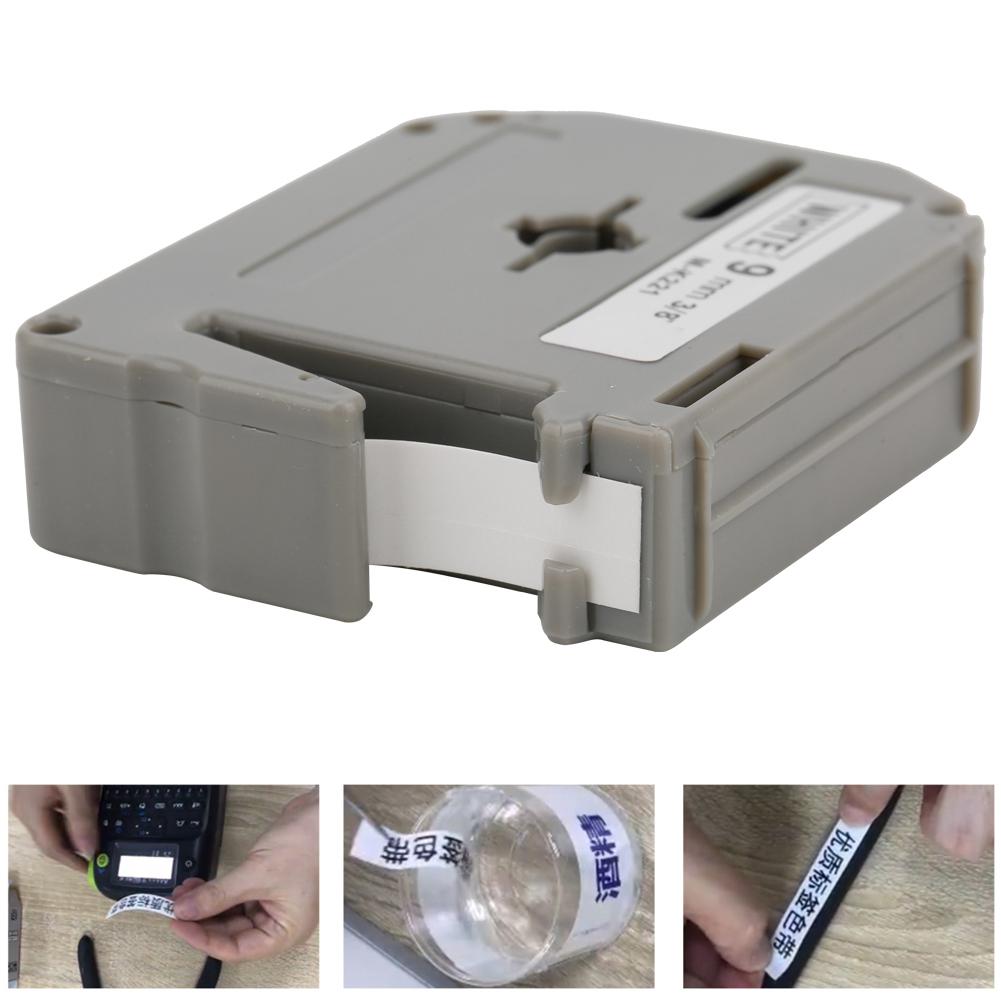 9 мм Лента для этикеток PET Аксессуары M K221 Подходит для принтера этикеток PT-65/70/80