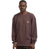 Carhartt WIP Мужская футболка с логотипом, свободный крой, круглый вырез, длинный рукав, топ I035304-33H-GD