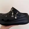 2pcs Alloy Pentagram Shoe Accessories Creative Bell Fork Pendant Diy Hanging Party Jewelry Snap Hook Shoes Buckles Decoration