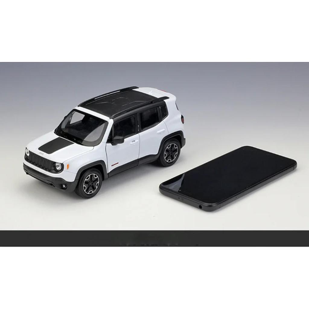 WELLY 1/24 Jeep Renegade Trailhawk Alloy SUV Car Model Diecasts Metal Off-road Vehicles Car Model High Simulation Kids Toys Gift
