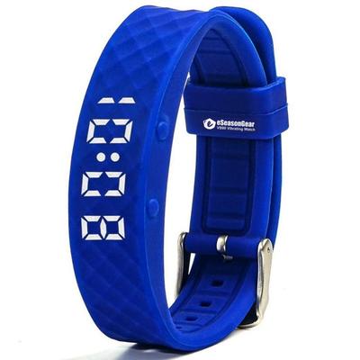 ESeasonGear VB80 12 Будильник Вибрация Бесшумный Вибрация Пробуждение Встряхивание СДВГ Лекарства Маленький Большой Современные Часы, Напоминание. , Синий-большой, 4,5-7,5"/11-19 см;