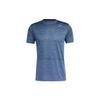 Gradient Tee Sports Training Crew Neck Short Sleeve Men Tops Blue GM0636