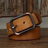 Belt Men's Matte Glossy Retro Leather Pin Buckle First Layer Cowhide Casual Trendy All-Match Youth Jeans Belt