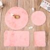 Style Playing House Dollhouse Plush Carpet Miniature Hairy Rug Mini Floor Mat Doll Accessories