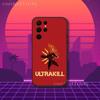 Чехол для телефона игры U-Ultrakill для Samsung S10,S21,FE,S21 ,S26,S25,S24,S23,Ultra,S9,S22,Plus Черный корпус
