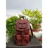 Genuine Leather Backpack Travel Rucksack Vintage Bag Men's New Brown
