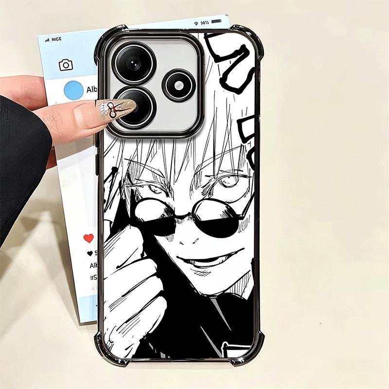 Крутой Черный JUJUSU Аниме Мягкий Чехол Для Телефона Для Xiaomi Poco X7 X8 Pro Max X6 X5 X3 F8 Ultra F7 M8 M7 M5S Redmi 15C 15A 15 14C 13C 12