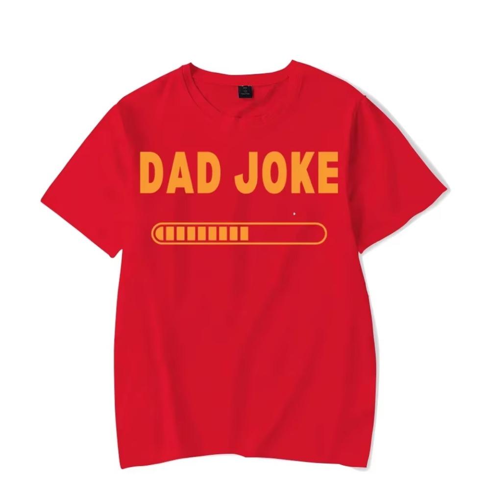 Мужская уличная футболка Летняя мужская футболка с принтом 'Загрузка папиных шуток', с коротким рукавом, модная футболка, футболка оверсайз, мужская одежда