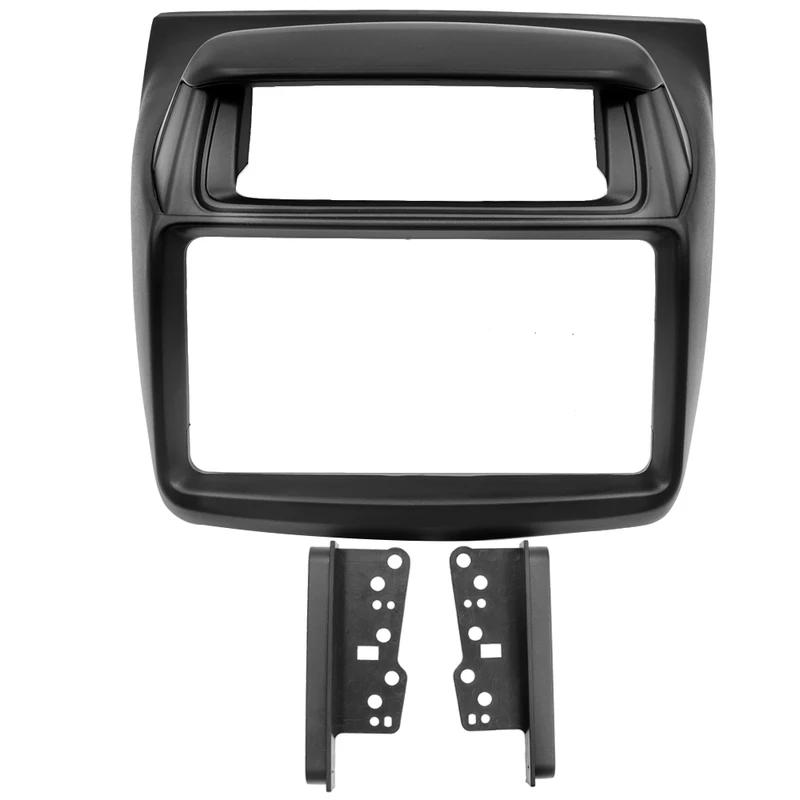 2 Din радио рамка DVD стерео панель для установки приборной панели комплект отделки лицевая панель для Mitsubishi Pajero Sport Triton L200 2014+