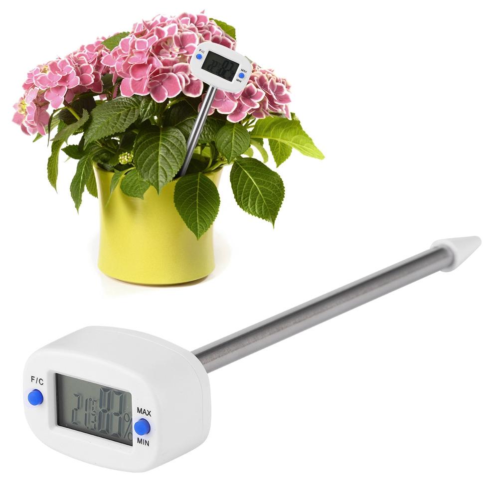 Mini Electronic Soil Temperature Moisture Meter Temperature Humidity Tester for Garden Plants Soil