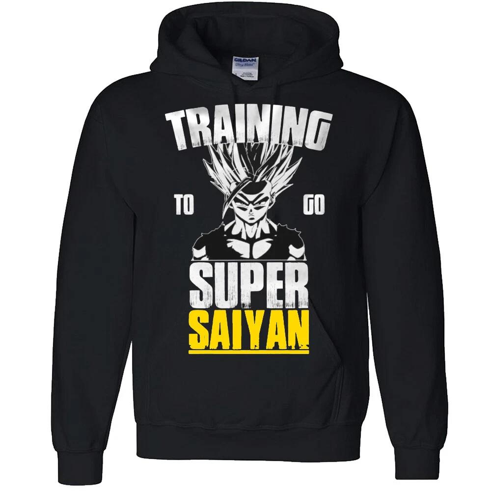 Training to go Super Saiyan Hoodie Funny training DBZ Majin Vegeta anime fans