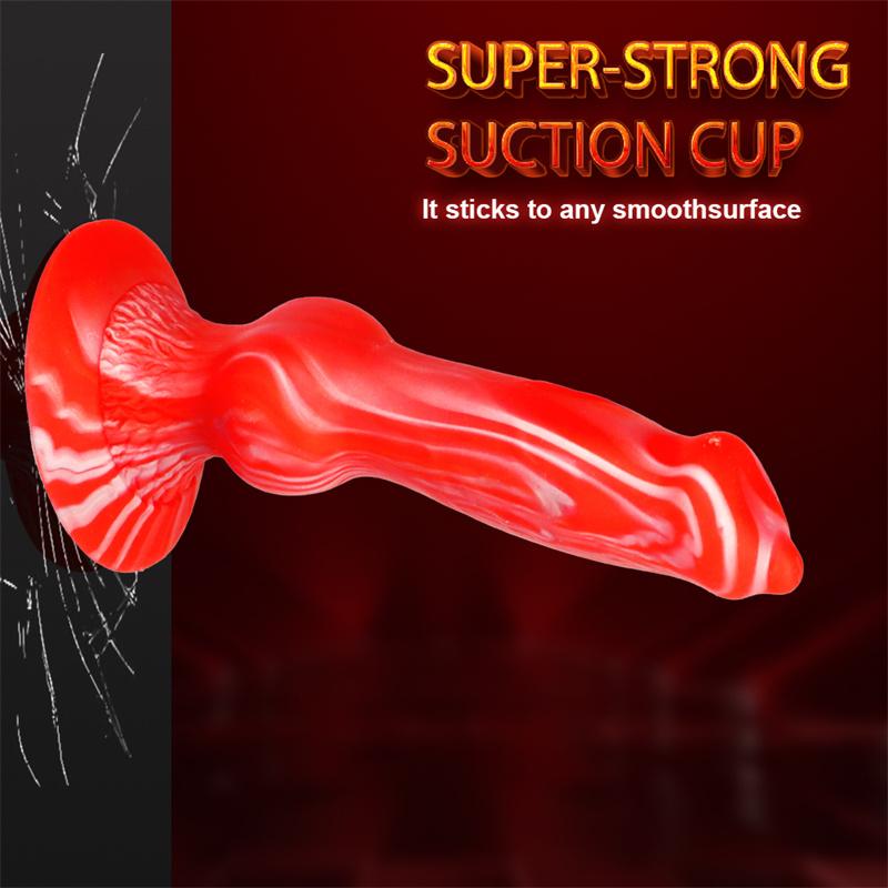 Женская имитация собачьего пениса, анальные пробки, силиконовые мягкие цвета, устройство для мастурбации специальной формы, товары для взрослых