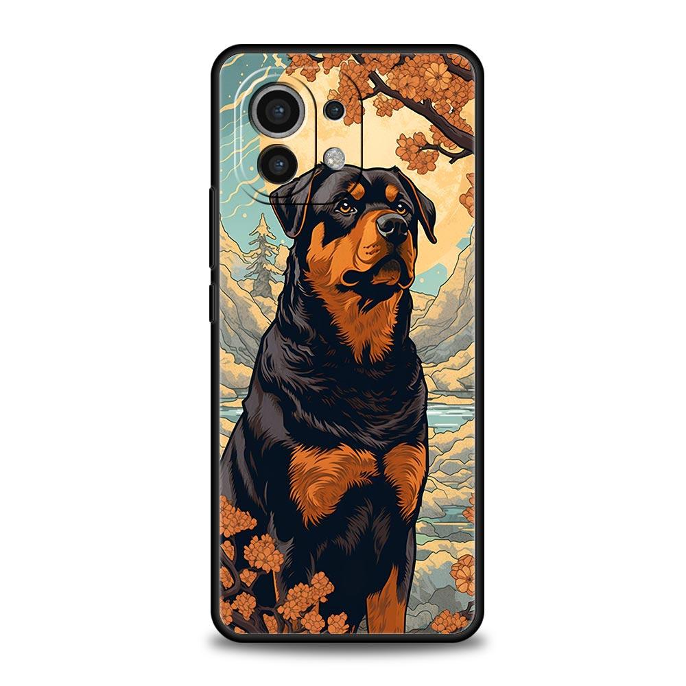Чехол для телефона с изображением ротвейлера для Xiaomi Mi 17 15T 15 14 14T 13T 12T Pro 12 13 Lite 5G 11T Poco X6 X7 X5 Pro Мягкий чехол
