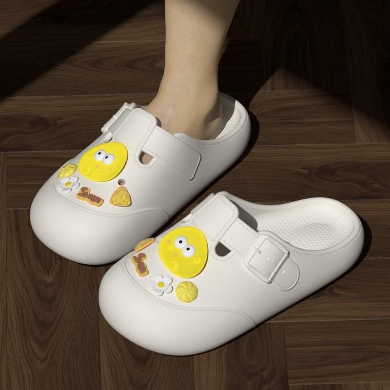 Flower Dotted Eva Slipon Shoes For Women And Men Summer Casual Nonslip Waterresistant Footwear
