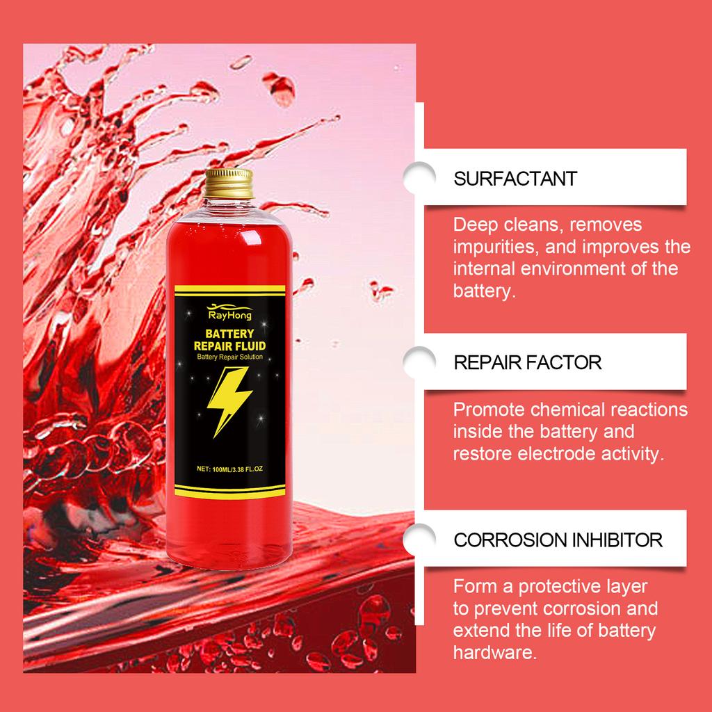 Electric Vehicle (EV) Battery Repair Fluid: Activates Aged Battery Cells,Improves Charging Efficiency,Extends Battery Cycle Life