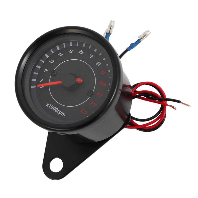 2X Digital Electronic Induction Ip65 LED Backlight Universal Motorcycle Speedometer Meter Counter 13K Rpm