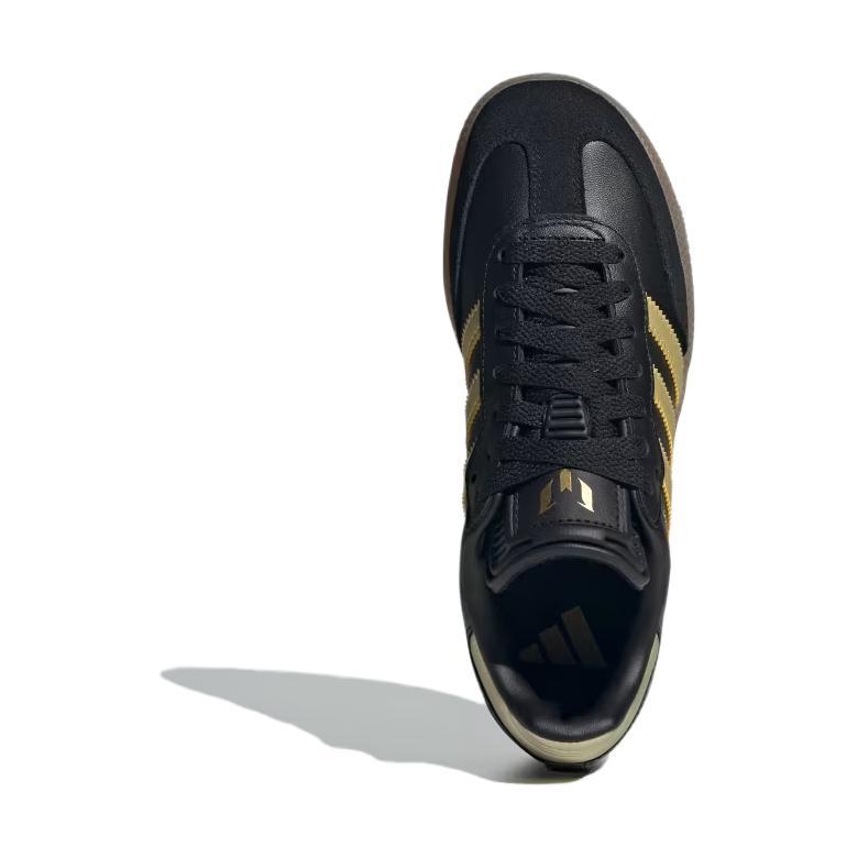 adidas Самба J 'Золотая Победа' (унисекс) Черный / Золотистый металлик / Резина Детские футбольные бутсы JH5641