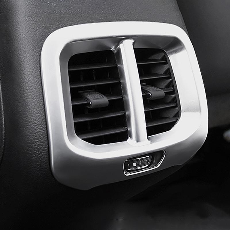 Для Jeep Cherokee KL 2014 2015 2016 2017 2018 2019 2020 2024 ABS Автомобильный задний кондиционер вентиляционный выход рамка отделка крышка наклейка