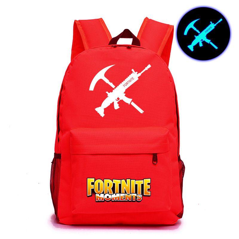 Битва за сумку Fortnite Royale Рюкзак Ночь Крепости Школьный Светящийся в темноте В