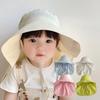 Solid Color Sunscreen Fisherman Cap Shawl Summer Sun Hat Casual Children Bucket Hat Travel