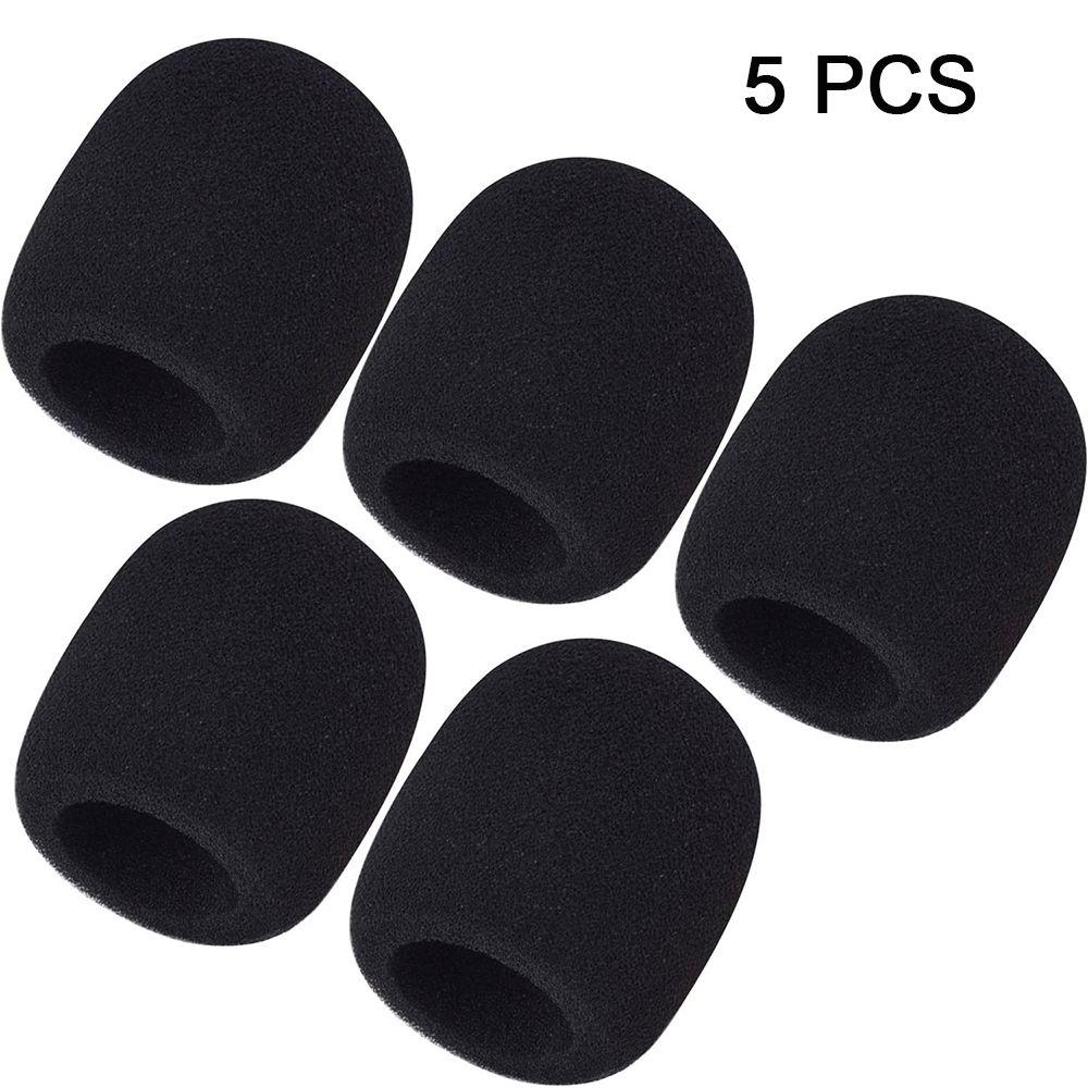 5 Pcs Washable Mic Cap Thicken Microphone Foam Cover Protective Sponge