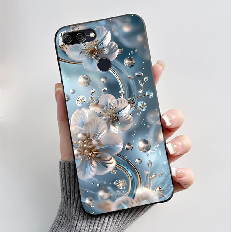 For Asus Zenfone Max Plus M1 ZB570TL X018 Case Fashion Butterfly Flowers Soft Black Silicone Cover For Asus Max Plus M1 Bumper