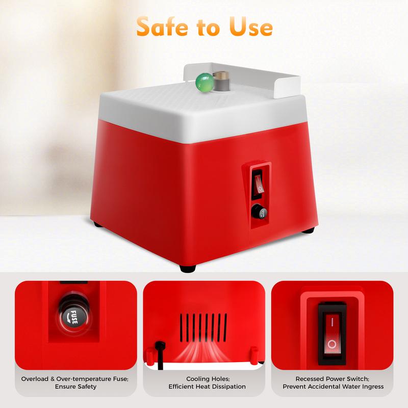 Stained Glass Grinder, Mini Grinder Tool Portable Automatic, 65W 110V Grinder, Fits for Polish Glass, Ceramics, Jade, and Stone