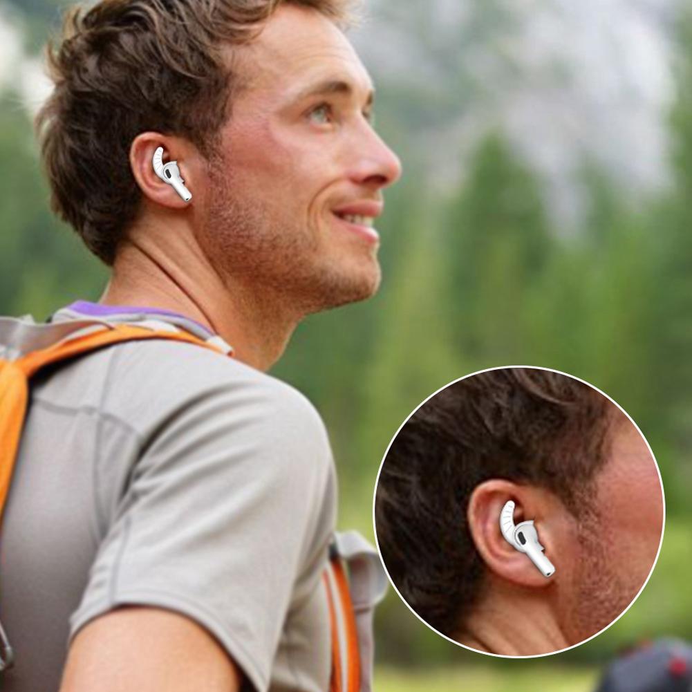 5 цветов/набор для Airpods 4 мягких силиконовых защитных уха 4 держателя для Air Anti-slip Pods Earpho J6L3