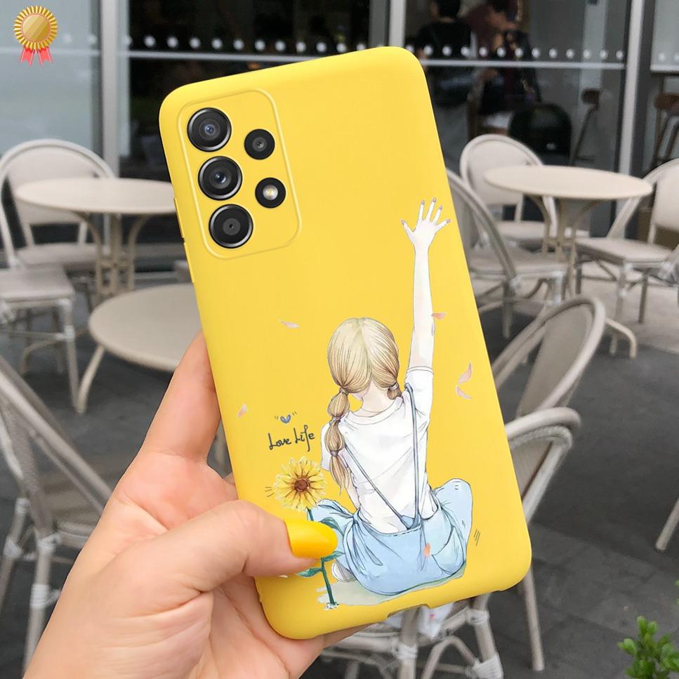 Чехол для Samsung Galaxy A23 5G Модный Милый Прозрачный Матовый Мужской Женский Мягкий ТПУ Силиконовый Чехлы для Телефона Для Samsung Galaxy A23 4G Fundas