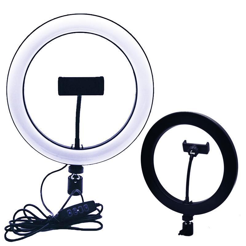 Кольцевая лампа 26 см и настольный штатив для трансляции с мобильного телефона в прямом эфире – 10-дюймовый светодиодный заполняющий свет Beauty Fill Light