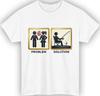 Fishing problem solution tshirt funny fisherman meme married men gift tee top