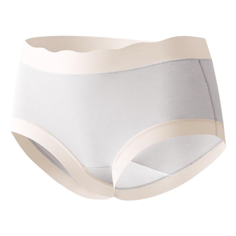 Simple Women's Traceless Underwear Large Women's Traceless Mid Waist Underwear Pure Cotton Summer