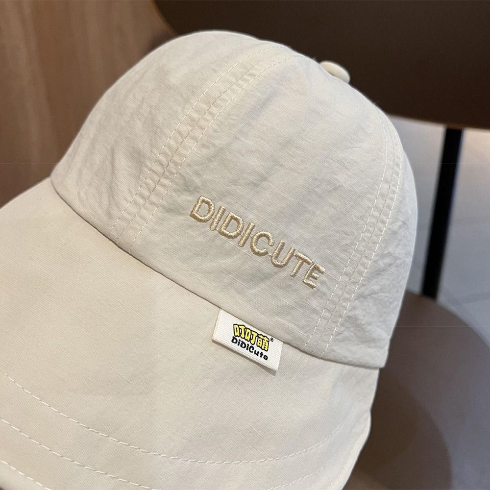 Wide Brim Dome Bucket Hat Solid Color Sun Hat Casual Kids Fisherman Cap Outdoor