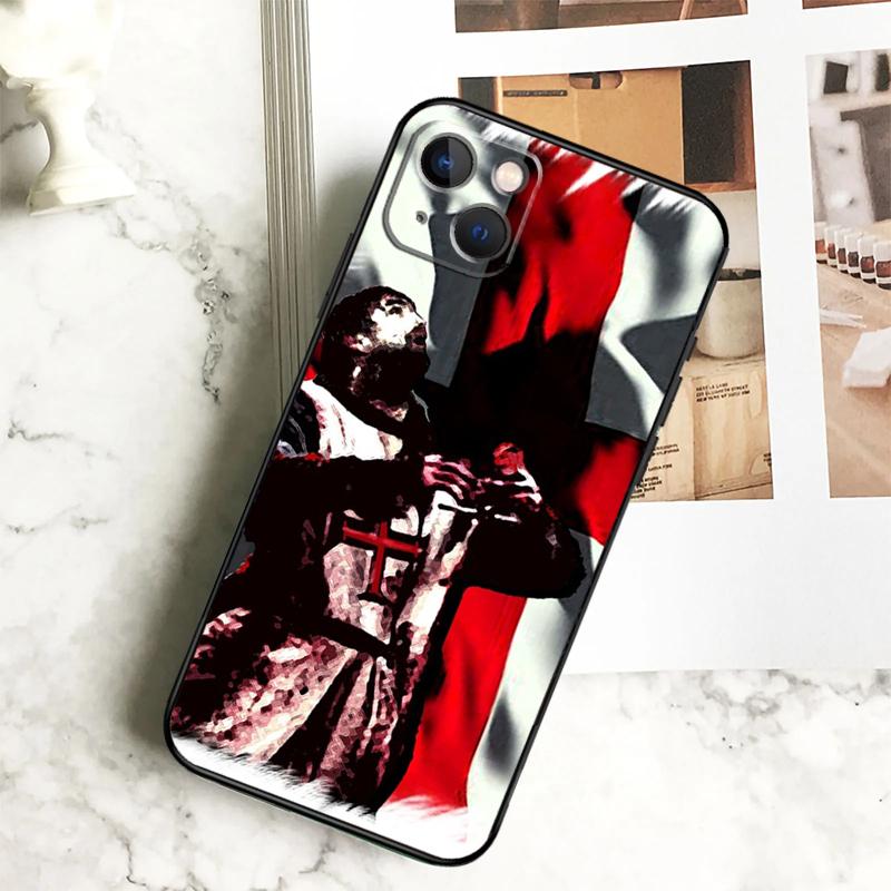 Чехол для телефона с гербом тамплиеров для iPhone 17 16 15 13 12 11 14 Pro Max Plus 12 13 Mini 16e 17 Air Cover Coque