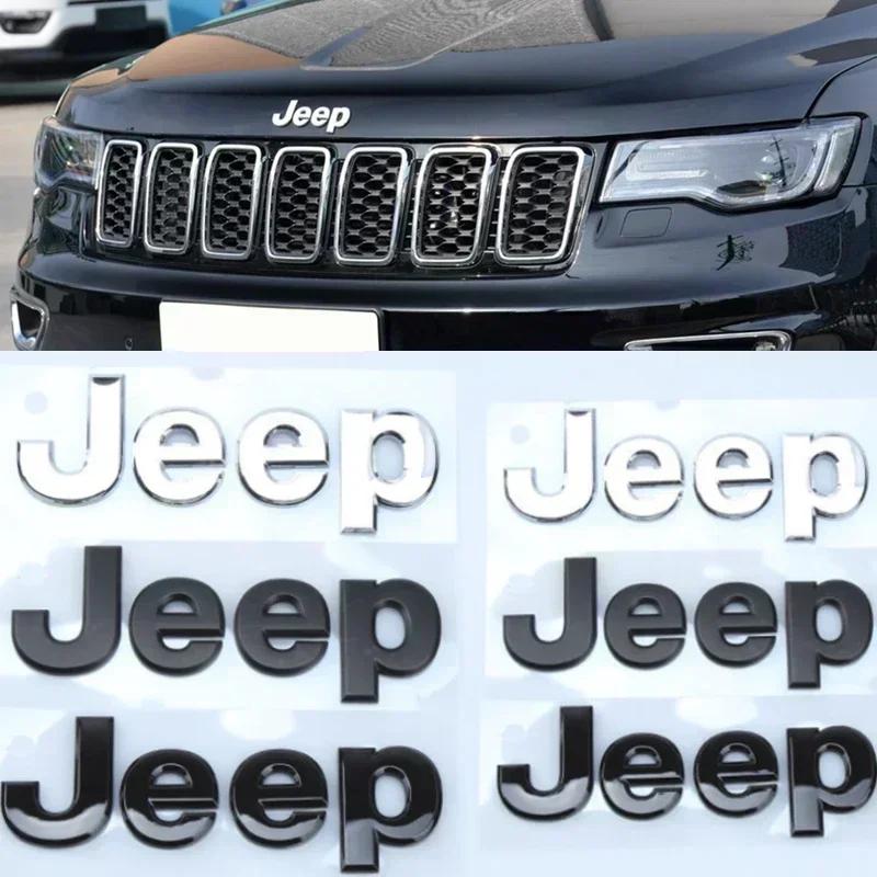 Car Front Hood Emblem Side Trunk Sticker Badge for Jeep Renegade Grand Cherokee Wrangler JK Compass Commander Patriot Liberty
