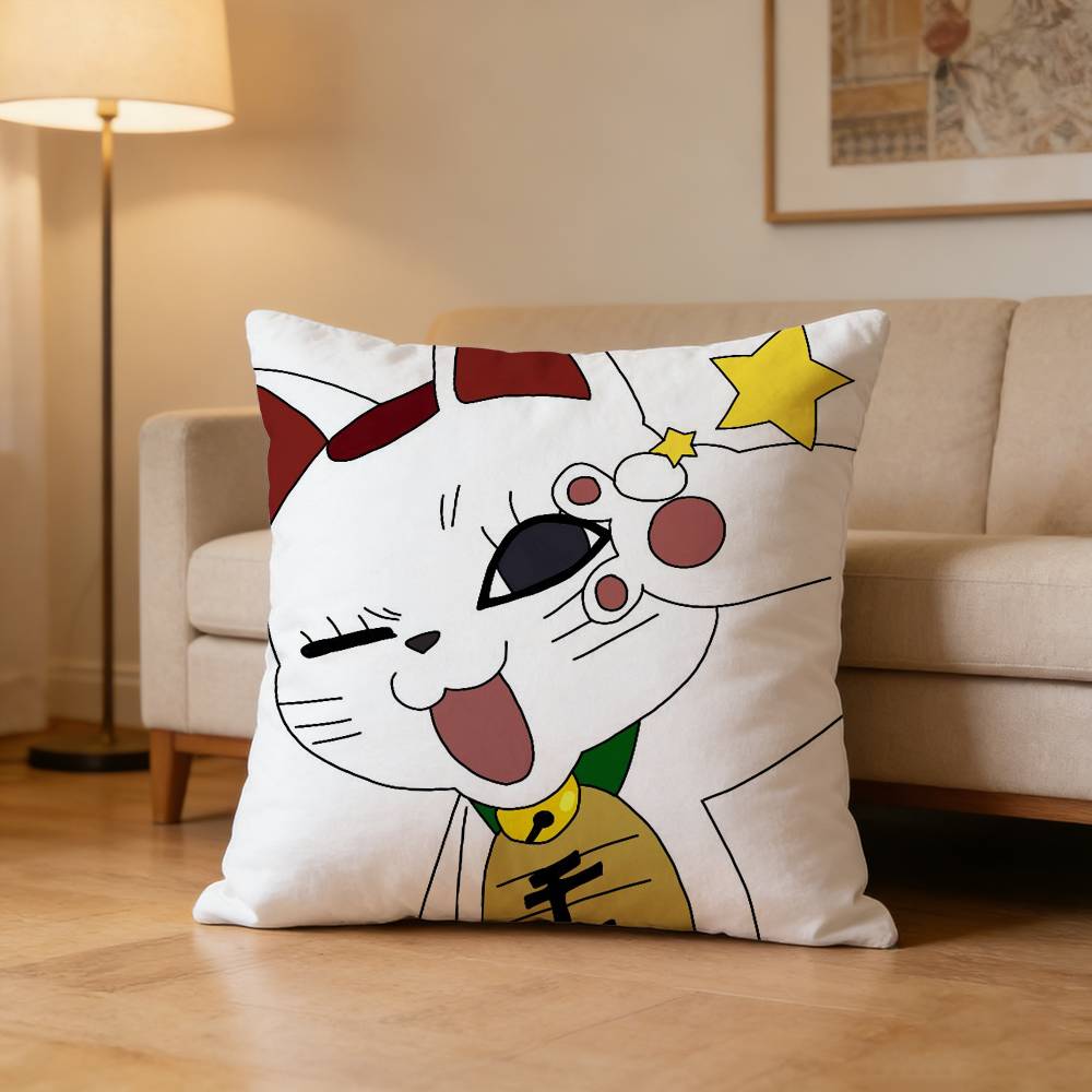Turbo Granny cat Pillow Case for Sofa Living Room Home office Decor Protective Cover