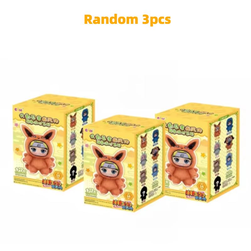 new model Top Toy x Eaki Naruto Cute Beast Party-Naruto & Sasuke Blind Box Figure Keychain Charm Table Ornaments Gifts