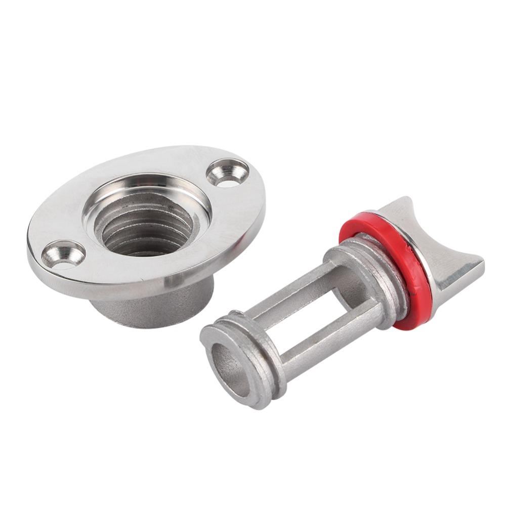 Морская сливная пробка гарборда из нержавеющей стали, полированная отделка, винтовой тип, сливная пробка для лодки, заглушка-украшение для отверстия, винтовая резьбовая заглушка, яхта