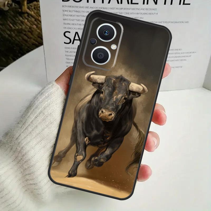 Чехол для телефона с быком и матадором для OPPO Reno 8T 14F 13 F 12 11 10 14 Pro 7 8 Lite OPPO Find X8 X6 X5 X9 Pro